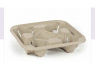 Cup Carrier Trays - Recyclable (2 and 4 Cup Holders)